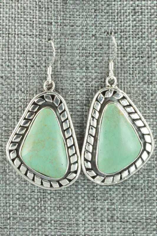 Turquoise & Sterling Silver Earrings - Sharon McCarthy