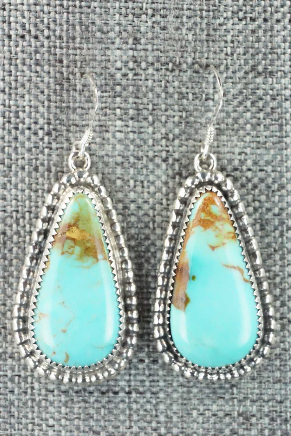 Turquoise & Sterling Silver Earrings - T. Skeets