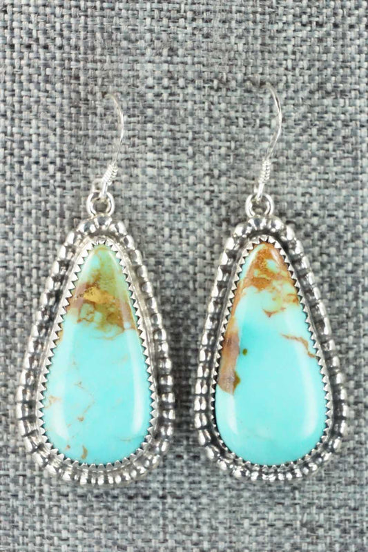 Turquoise & Sterling Silver Earrings - T. Skeets