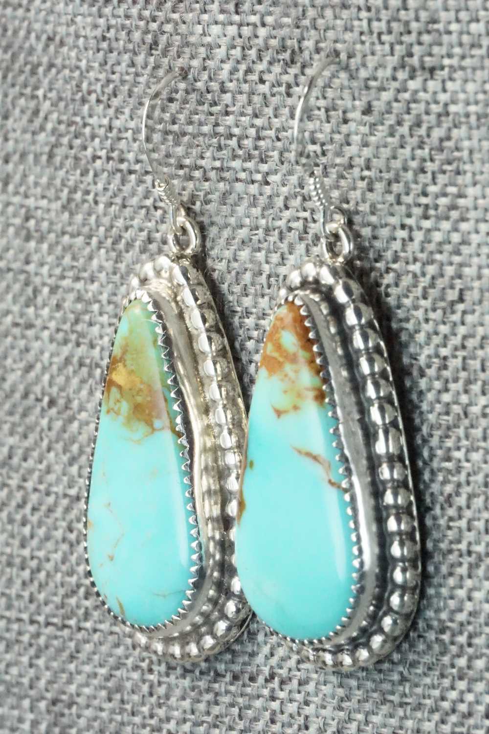 Turquoise & Sterling Silver Earrings - T. Skeets