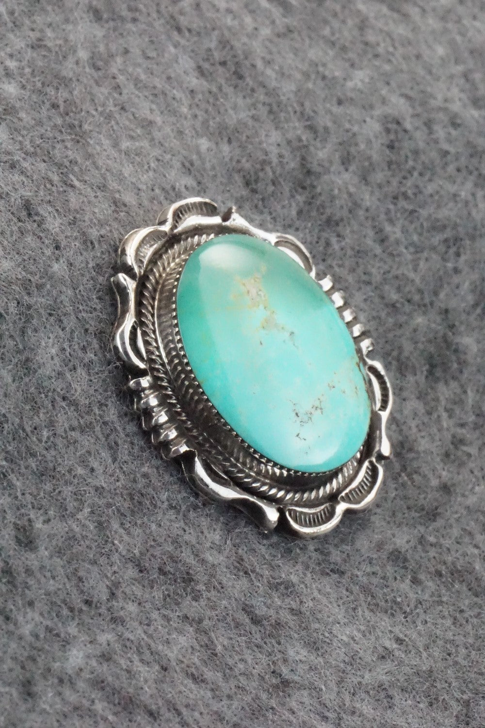 Turquoise & Sterling Silver Pendant - Sadie Jim