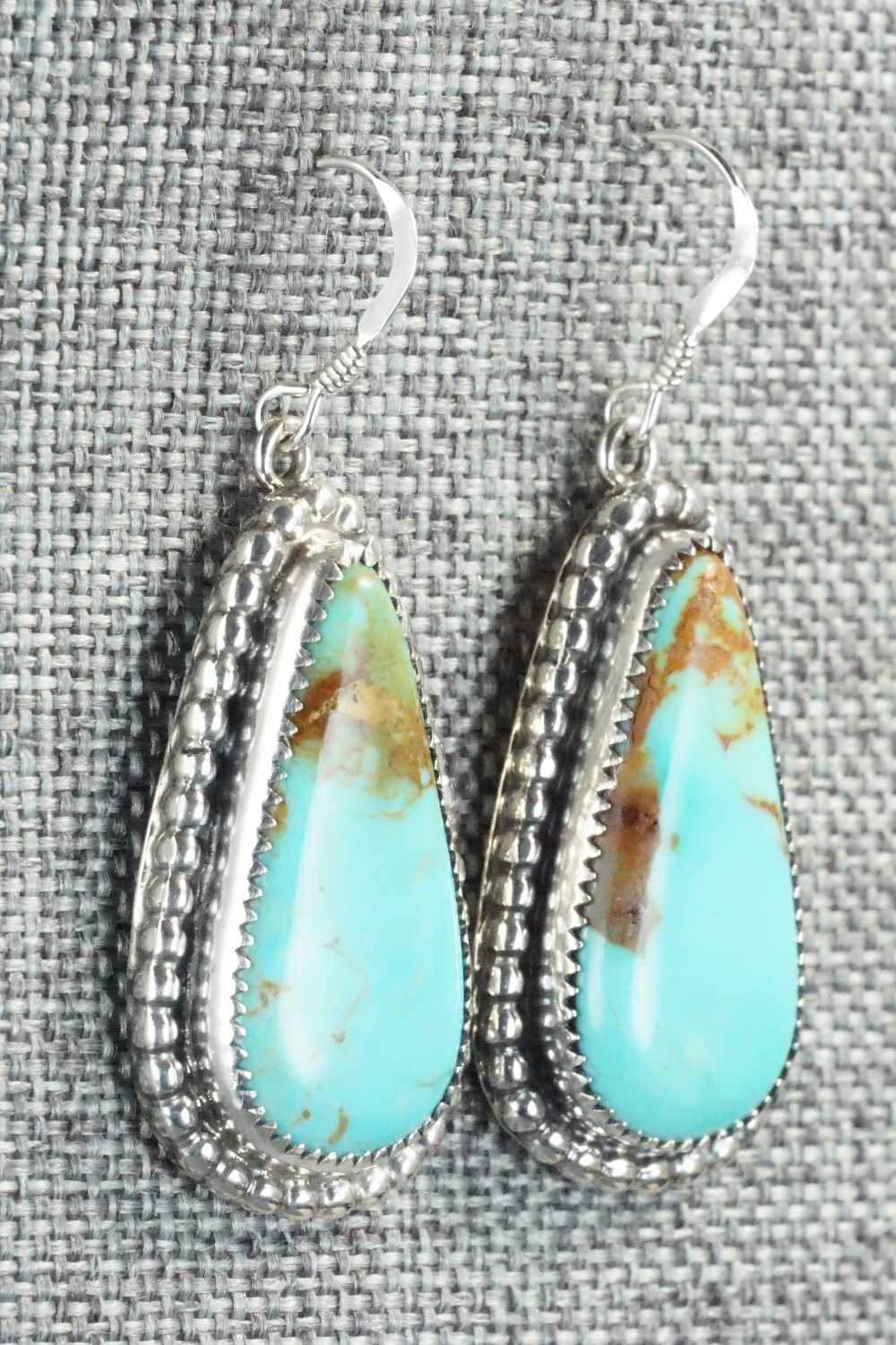 Turquoise & Sterling Silver Earrings - T. Skeets