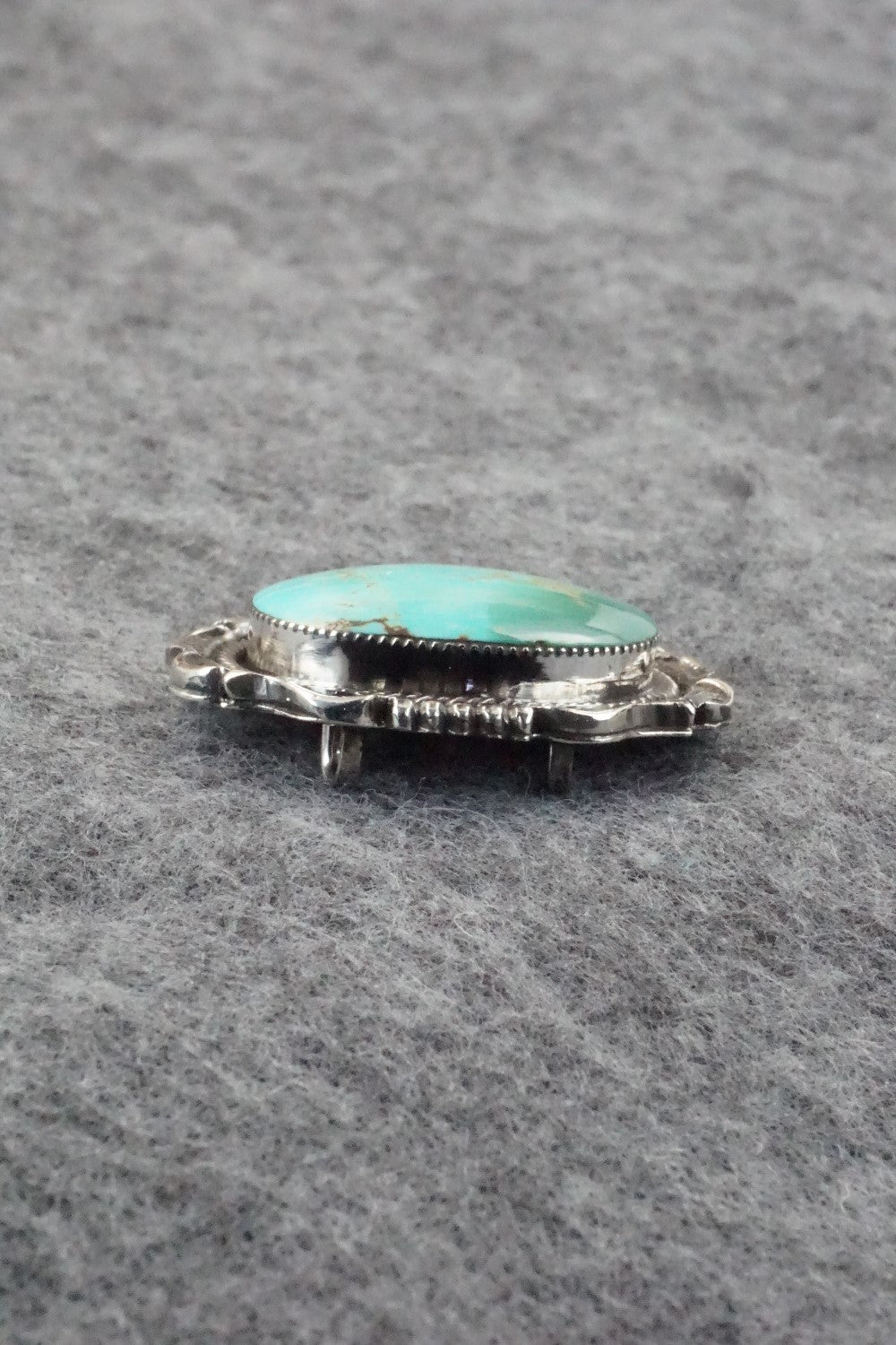 Turquoise & Sterling Silver Pendant - Sadie Jim