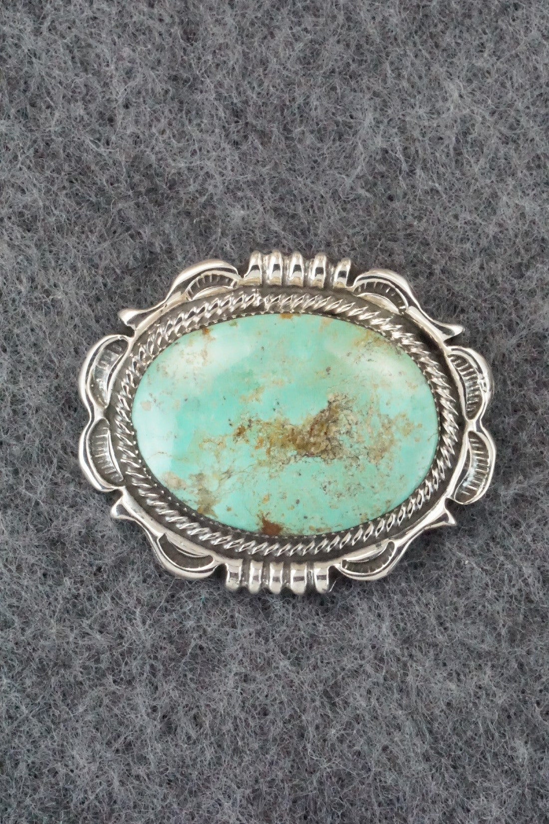 Turquoise & Sterling Silver Pendant - Sadie Jim