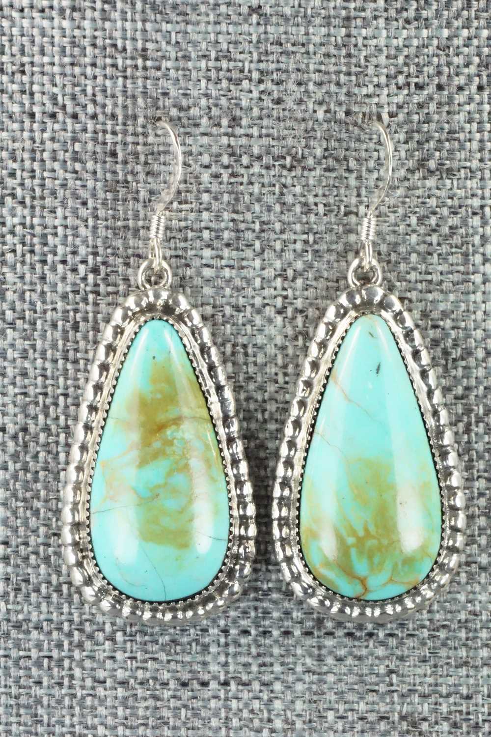 Turquoise & Sterling Silver Earrings - T. Skeets