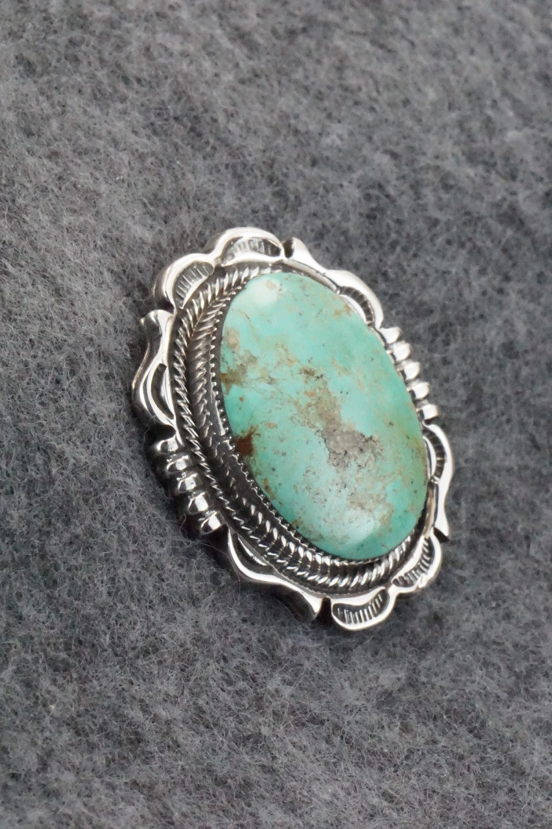 Turquoise & Sterling Silver Pendant - Sadie Jim