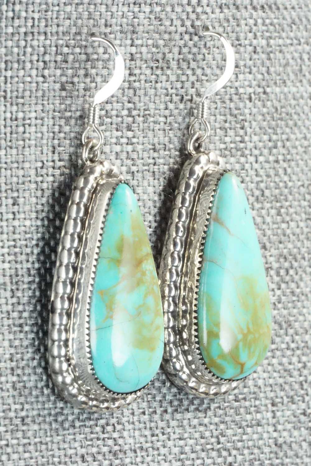 Turquoise & Sterling Silver Earrings - T. Skeets
