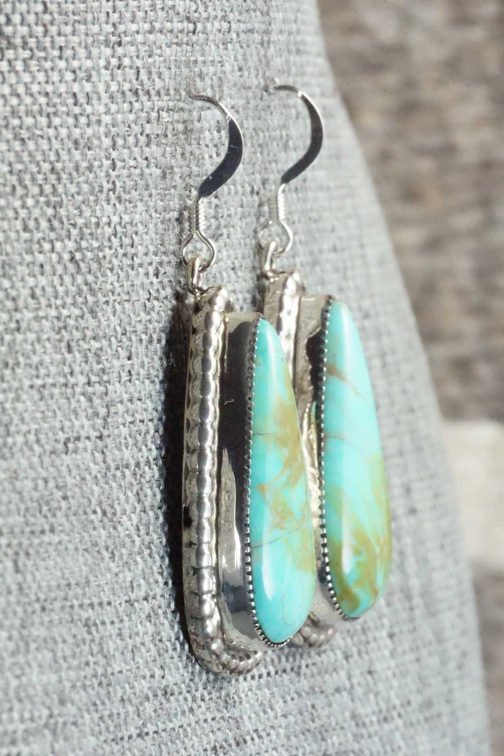 Turquoise & Sterling Silver Earrings - T. Skeets