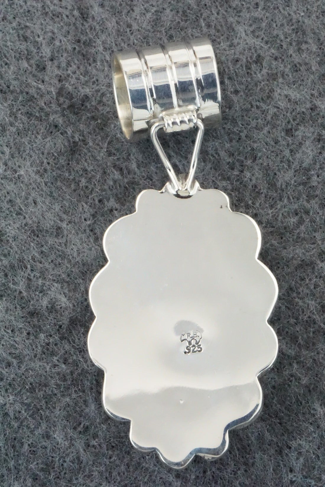 Turquoise & Sterling Silver Pendant - Gregg Yazzie