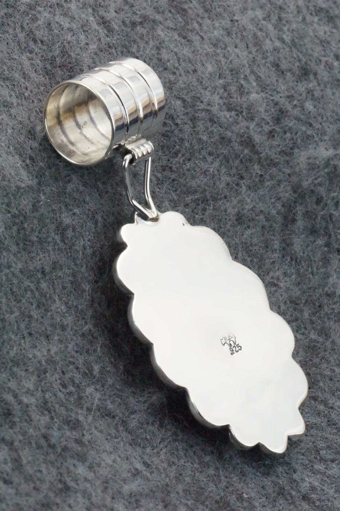 Turquoise & Sterling Silver Pendant - Gregg Yazzie