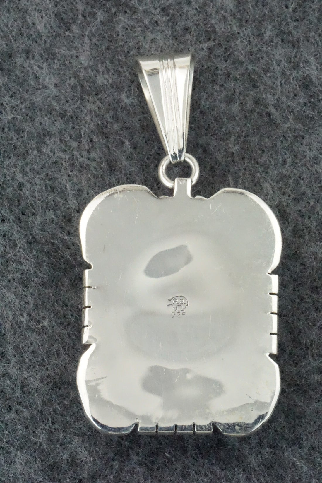 Turquoise & Sterling Silver Pendant - Samuel Yellowhair