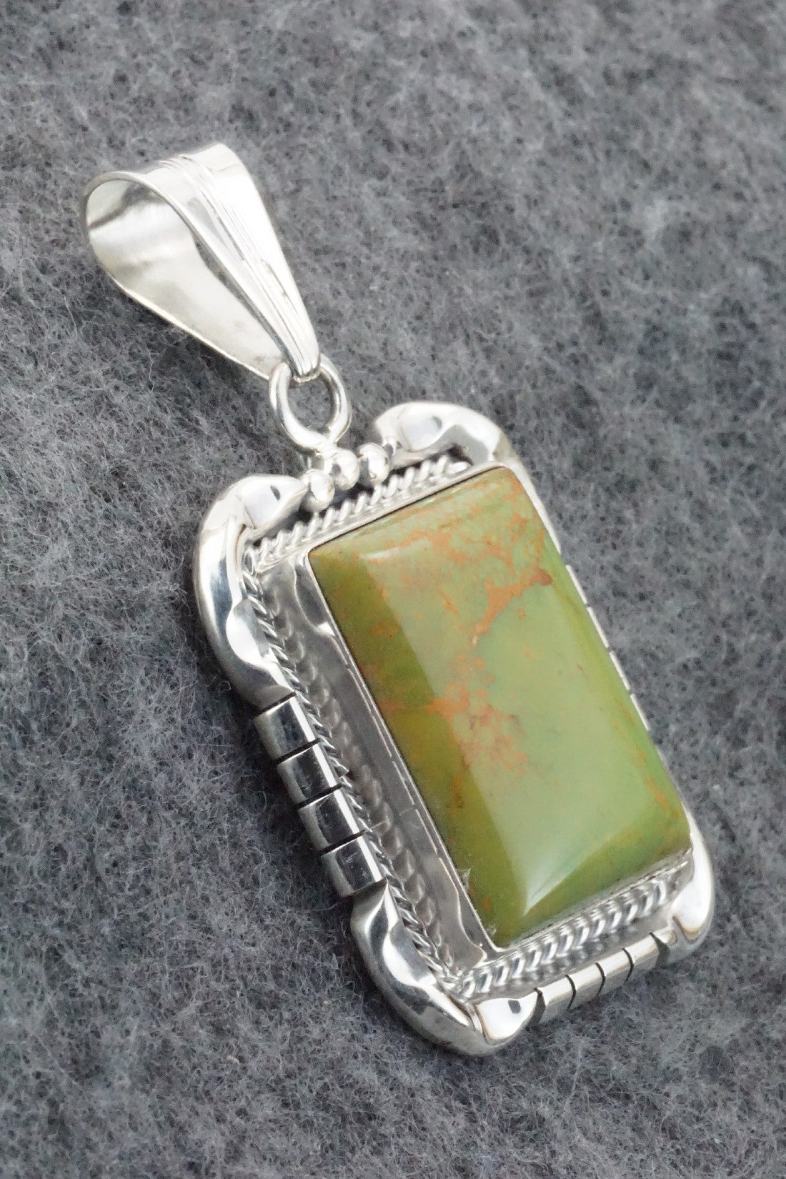 Turquoise & Sterling Silver Pendant - Samuel Yellowhair