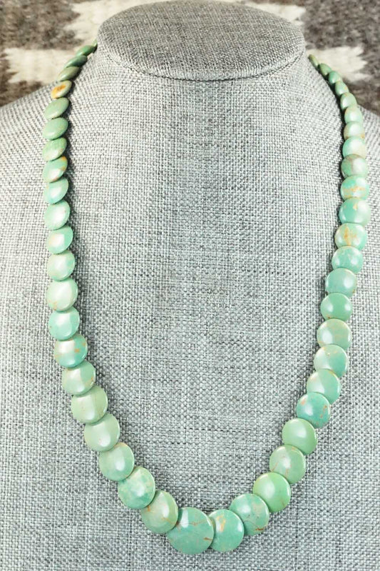 Turquoise & Sterling Silver Necklace - Navajo