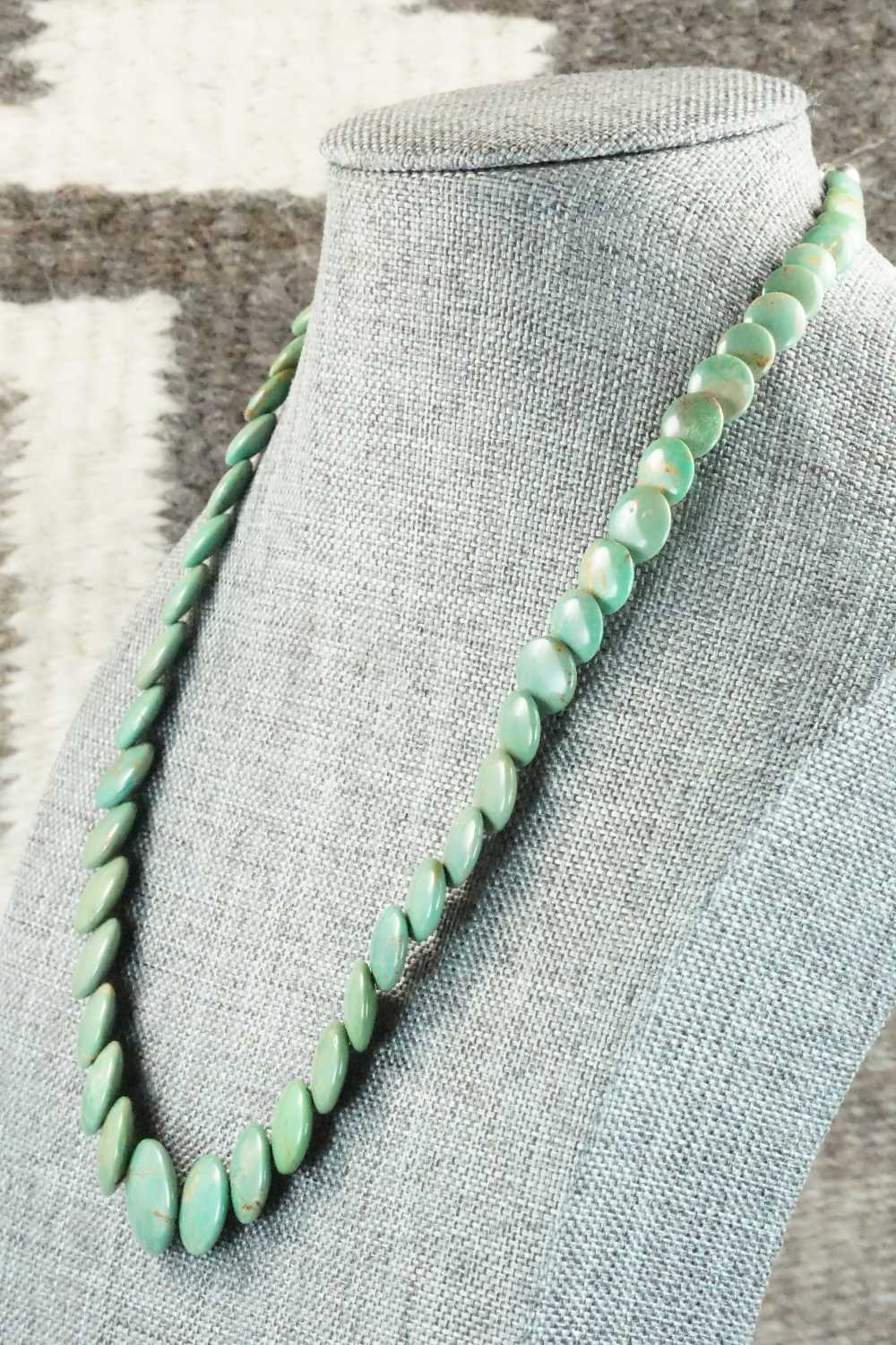 Turquoise & Sterling Silver Necklace - Navajo