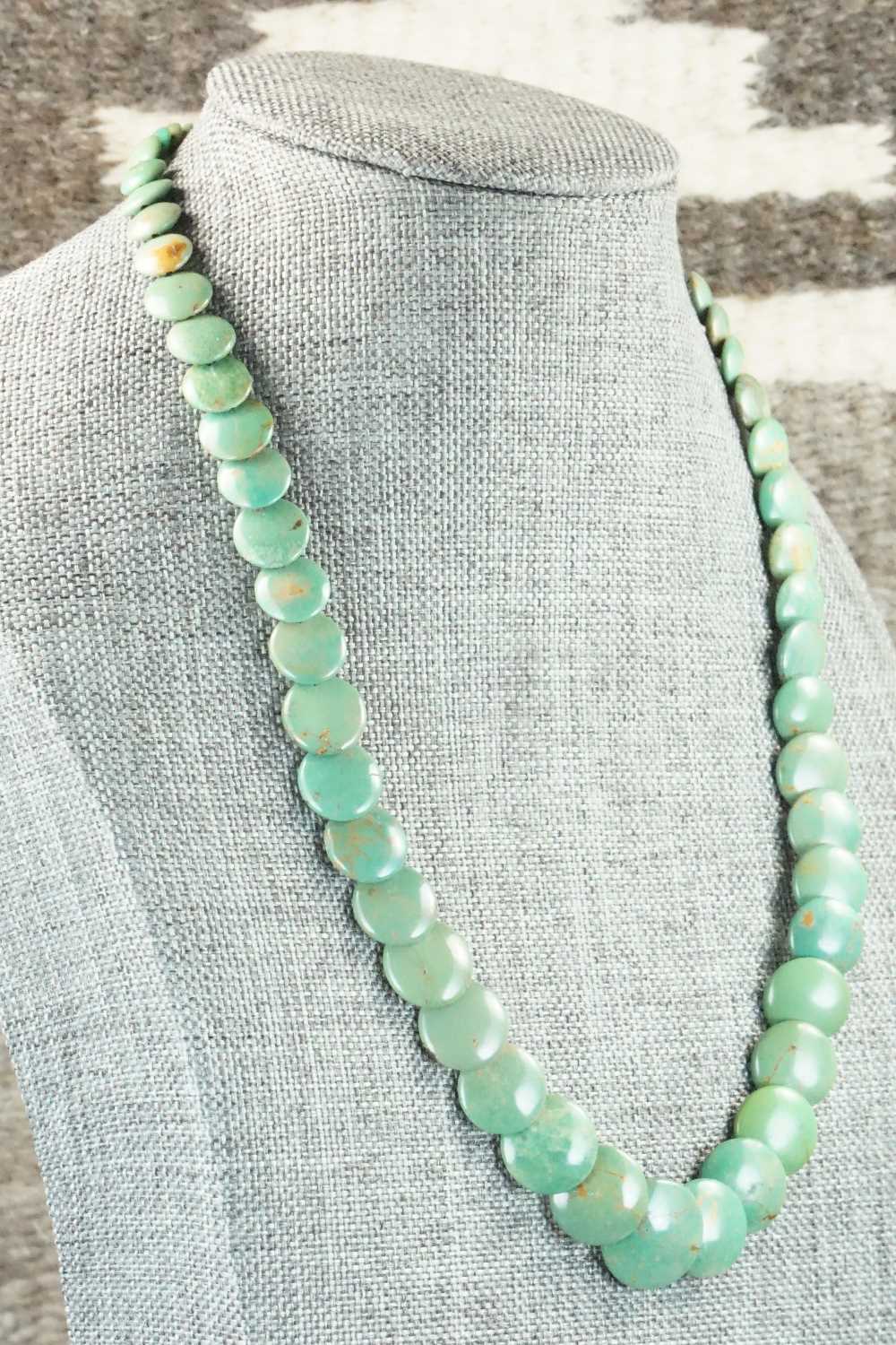 Turquoise & Sterling Silver Necklace - Navajo
