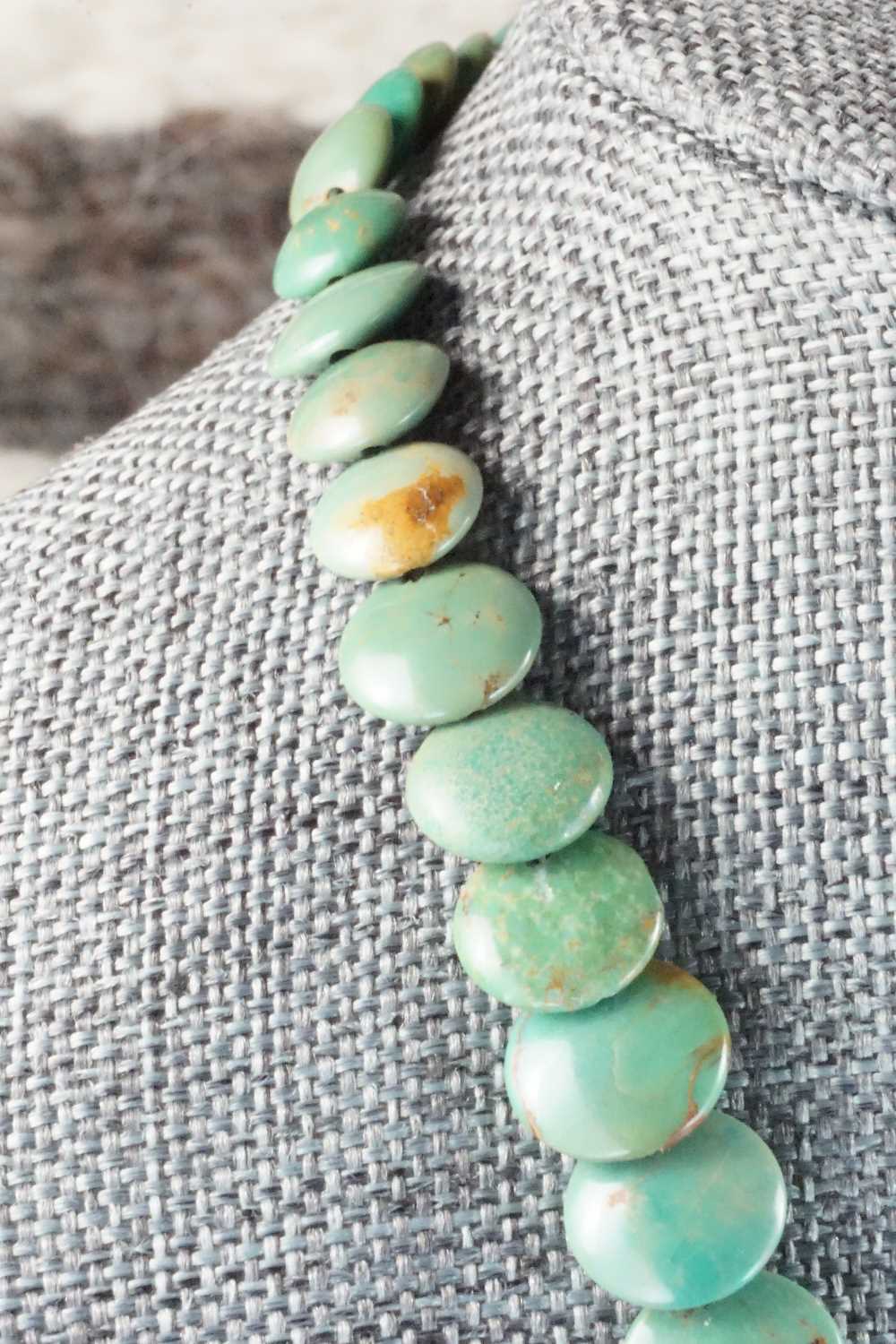 Turquoise & Sterling Silver Necklace - Navajo