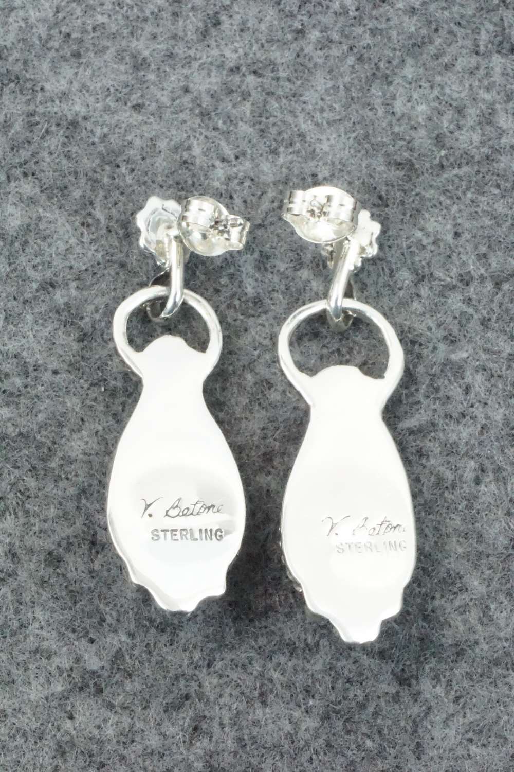 Turquoise & Sterling Silver Earrings - Verley Betone