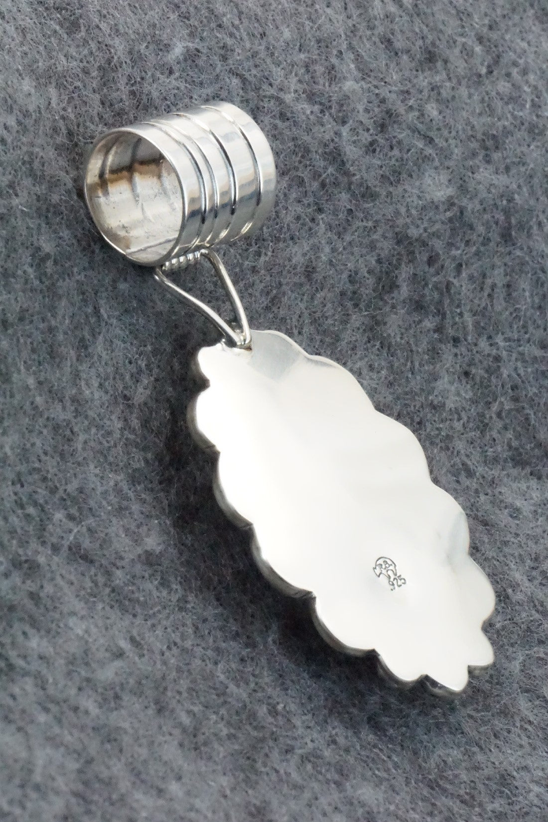 Turquoise & Sterling Silver Pendant - Gregg Yazzie