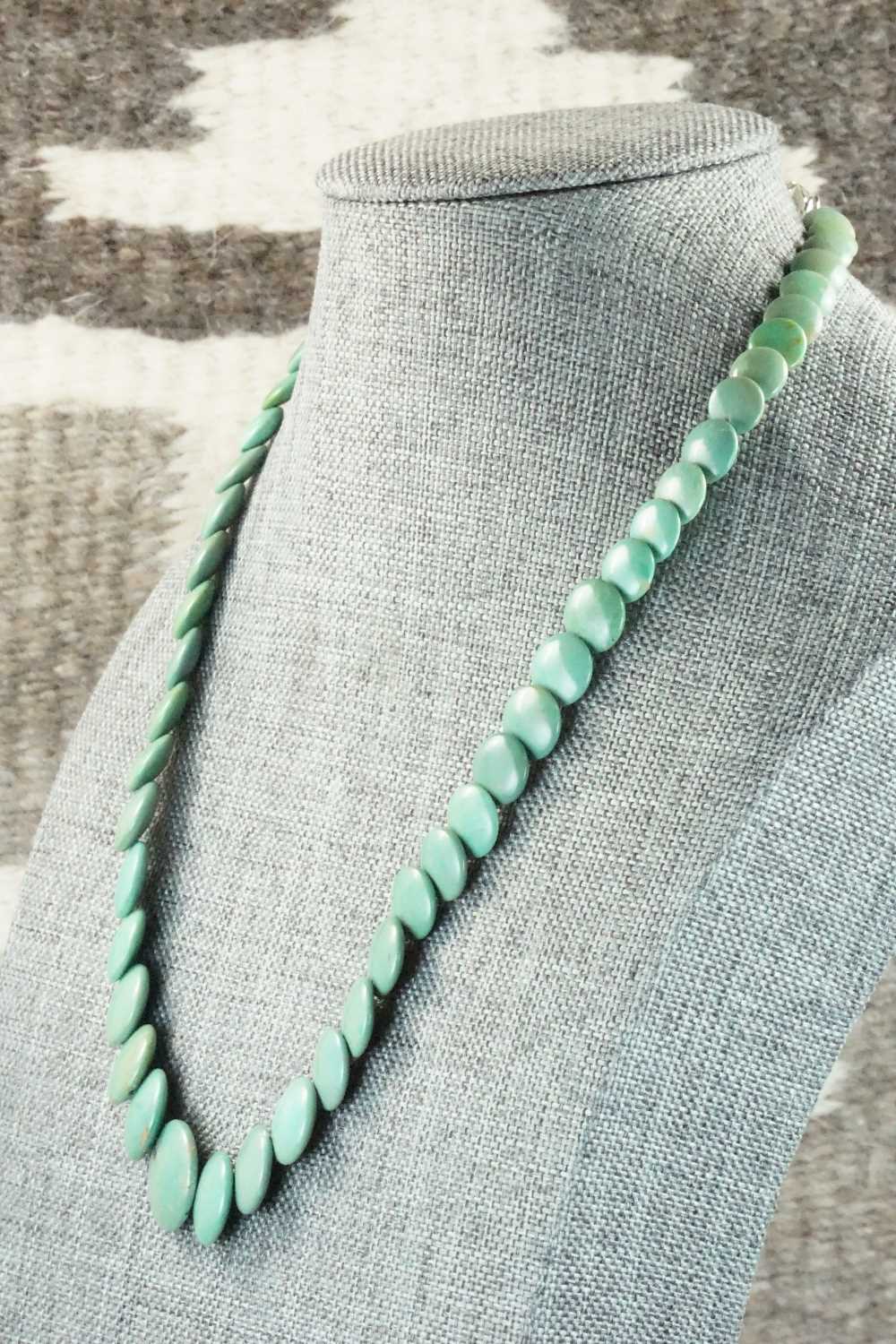 Turquoise & Sterling Silver Necklace - Navajo