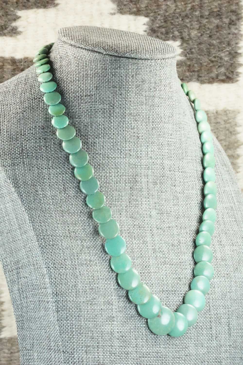 Turquoise & Sterling Silver Necklace - Navajo
