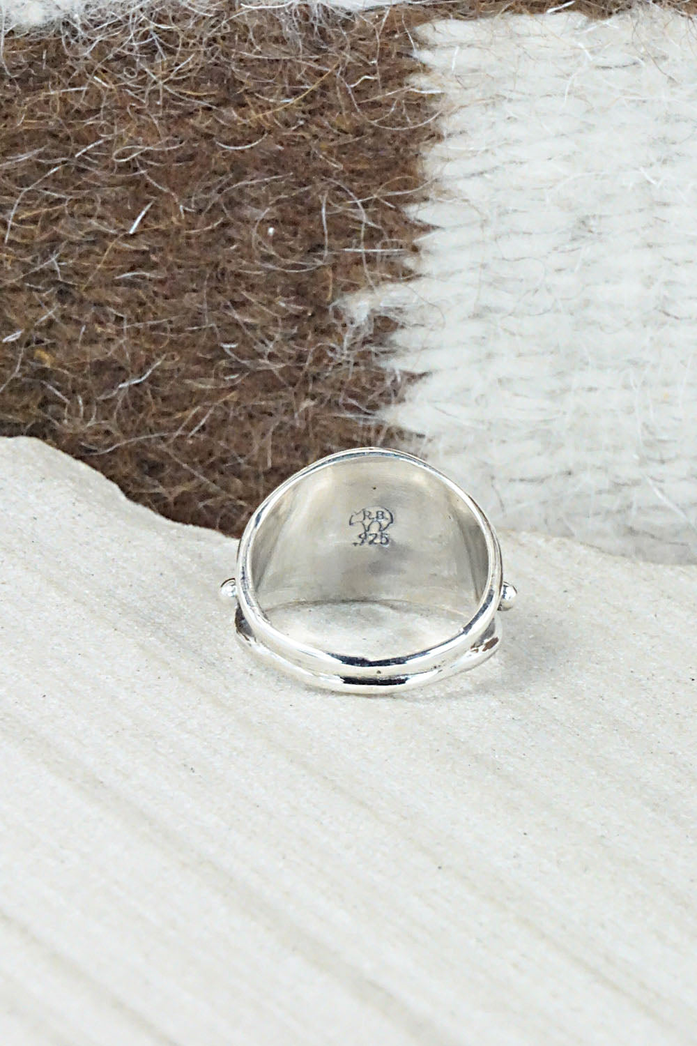 Turquoise & Sterling Silver Ring - Judy Largo - Size 5