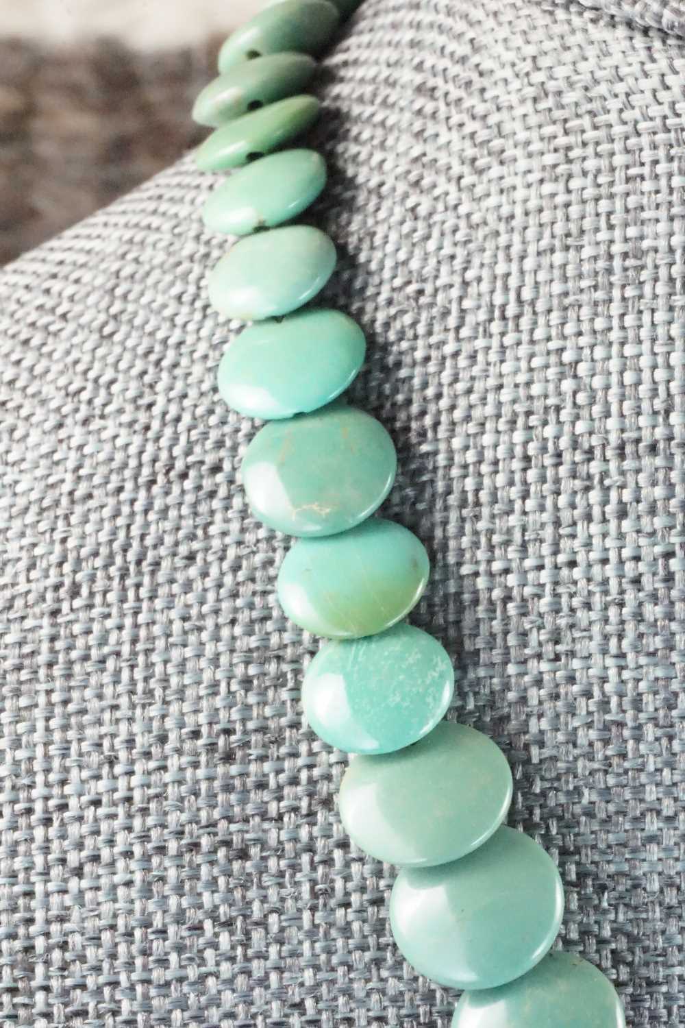 Turquoise & Sterling Silver Necklace - Navajo