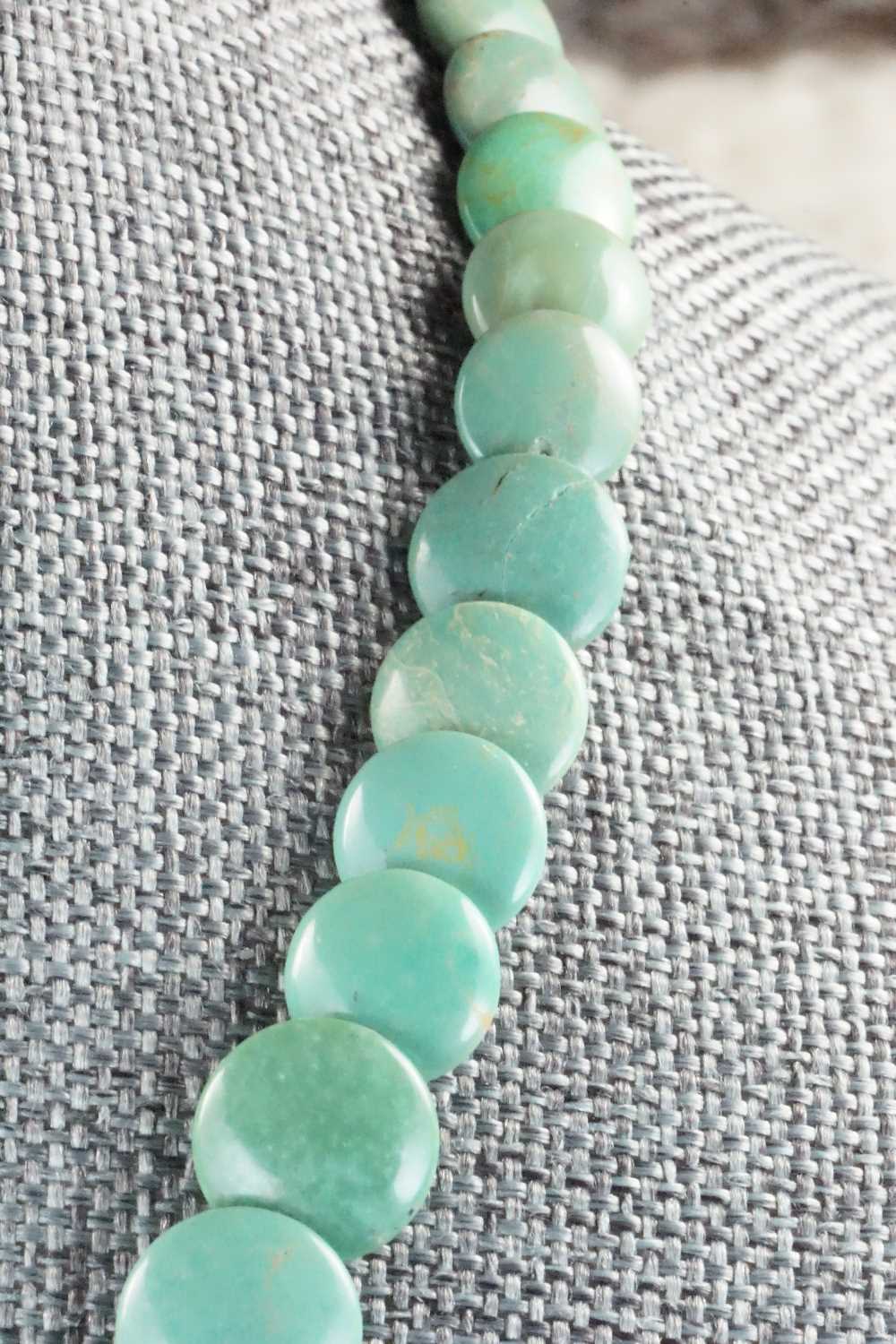 Turquoise & Sterling Silver Necklace - Navajo