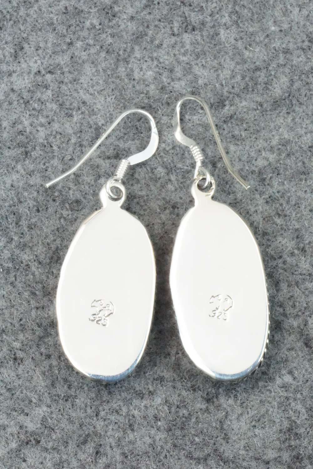 Turquoise & Sterling Silver Earrings - Lee Shorty