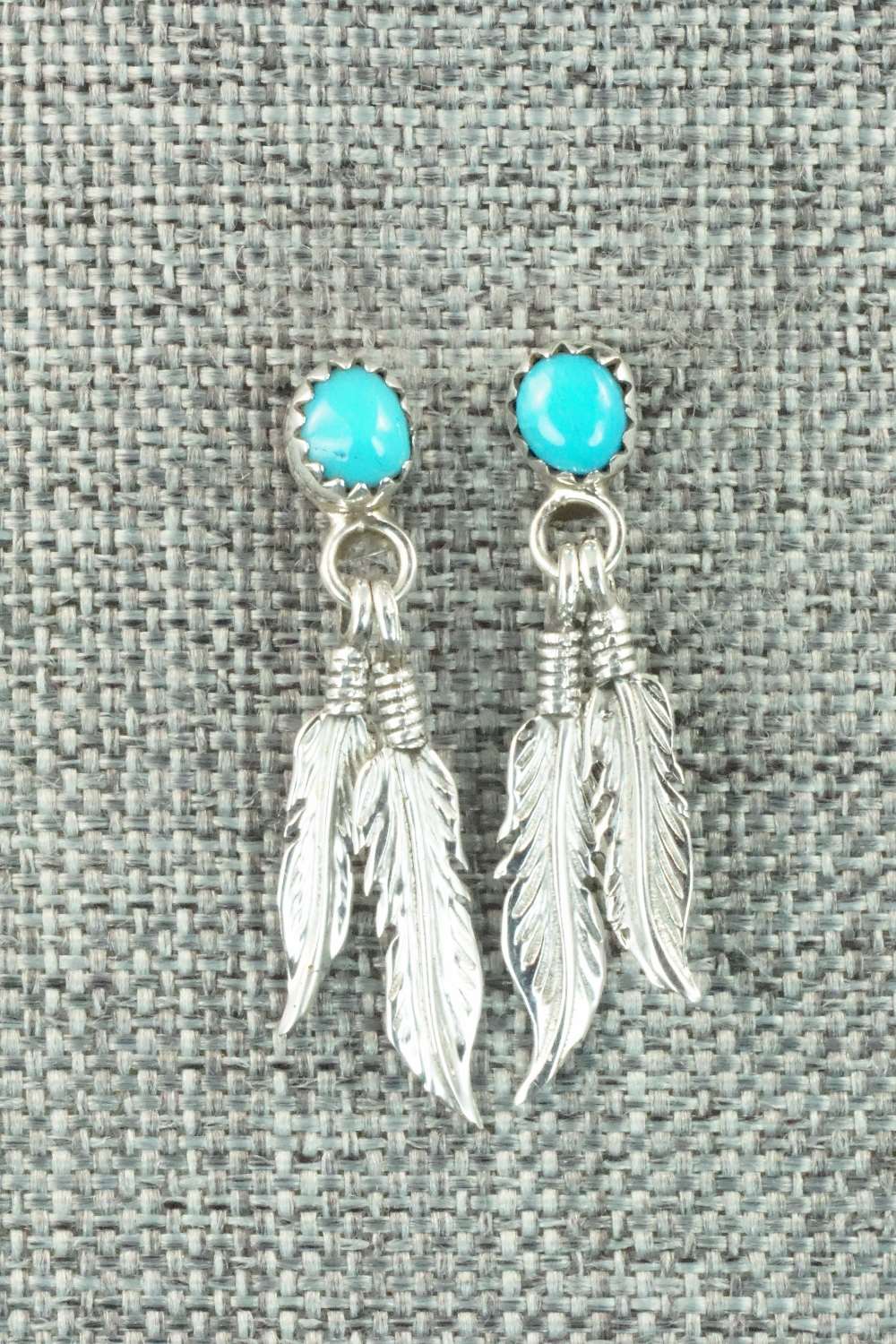 Turquoise & Sterling Silver Earrings - Annie Spencer