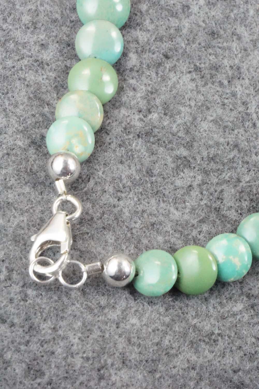 Turquoise & Sterling Silver Necklace - Navajo