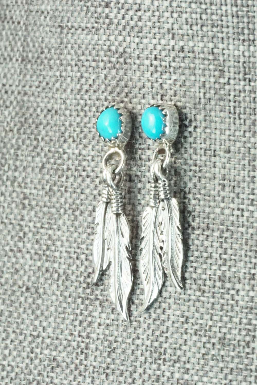 Turquoise & Sterling Silver Earrings - Annie Spencer