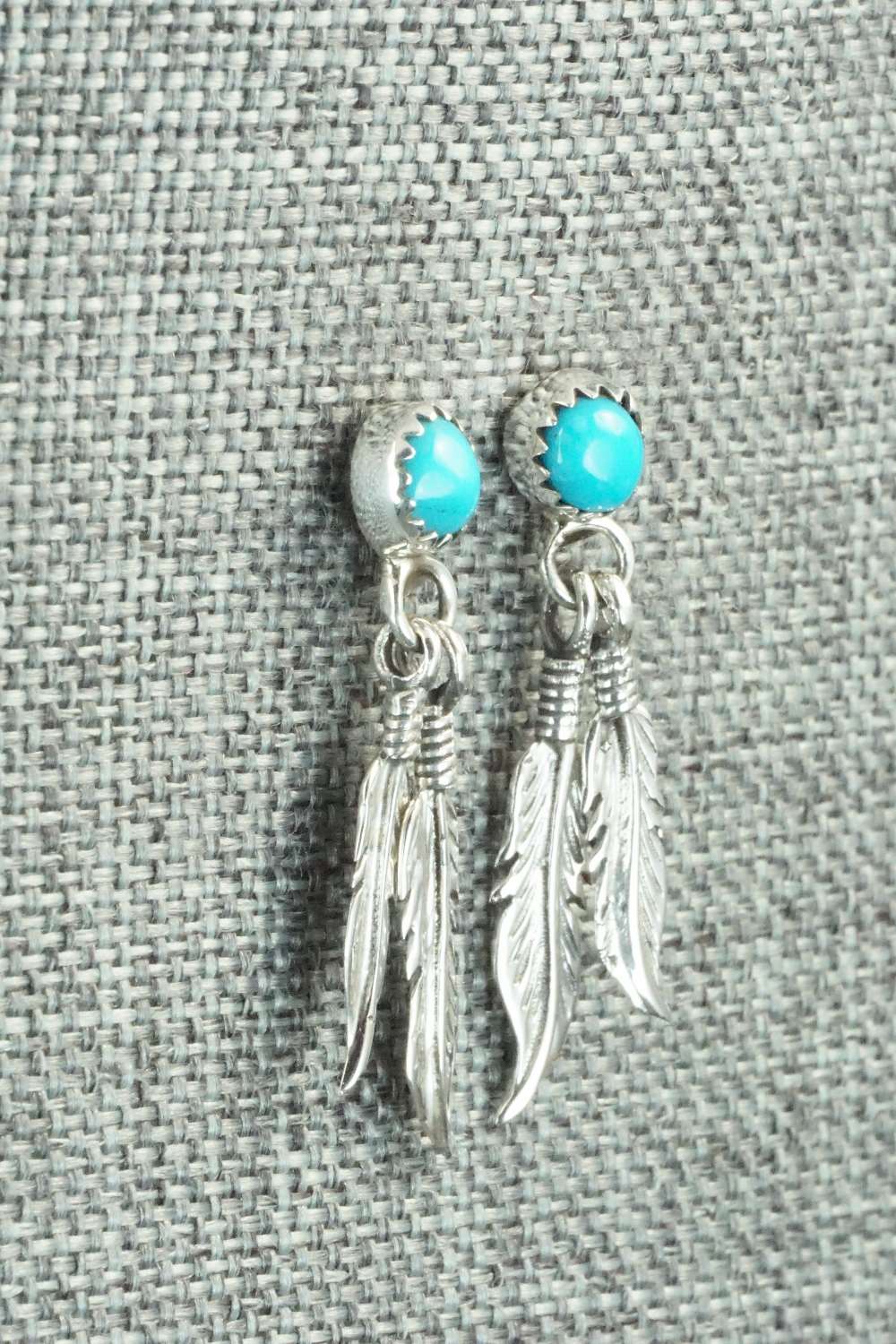 Turquoise & Sterling Silver Earrings - Annie Spencer