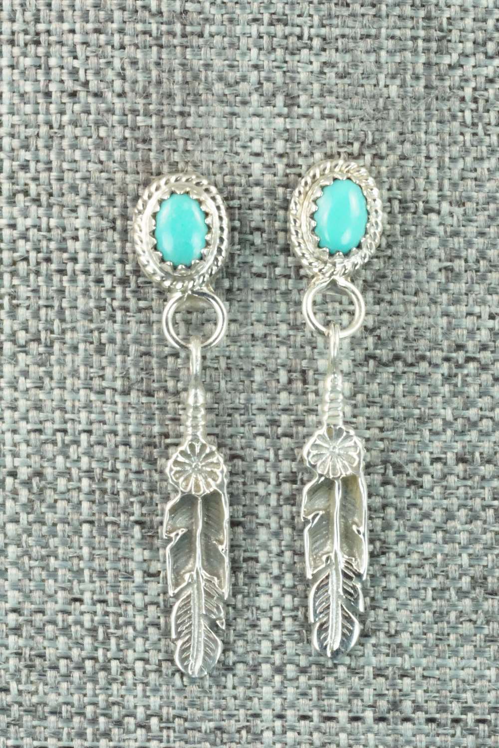 Turquoise & Sterling Silver Earrings - Judy Largo