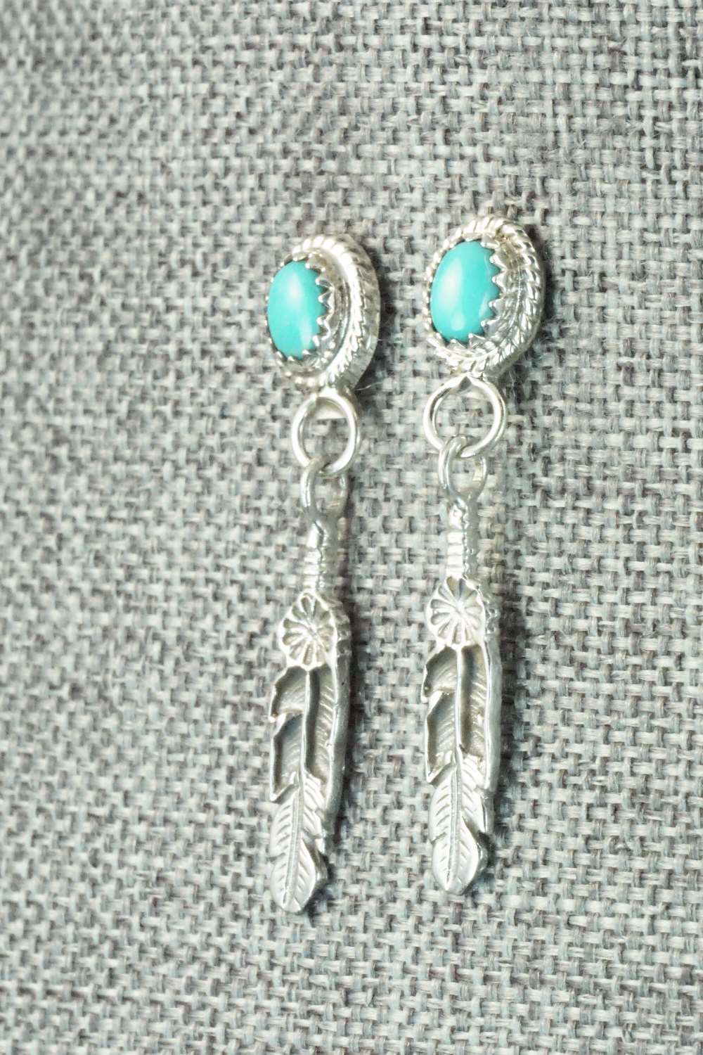 Turquoise & Sterling Silver Earrings - Judy Largo