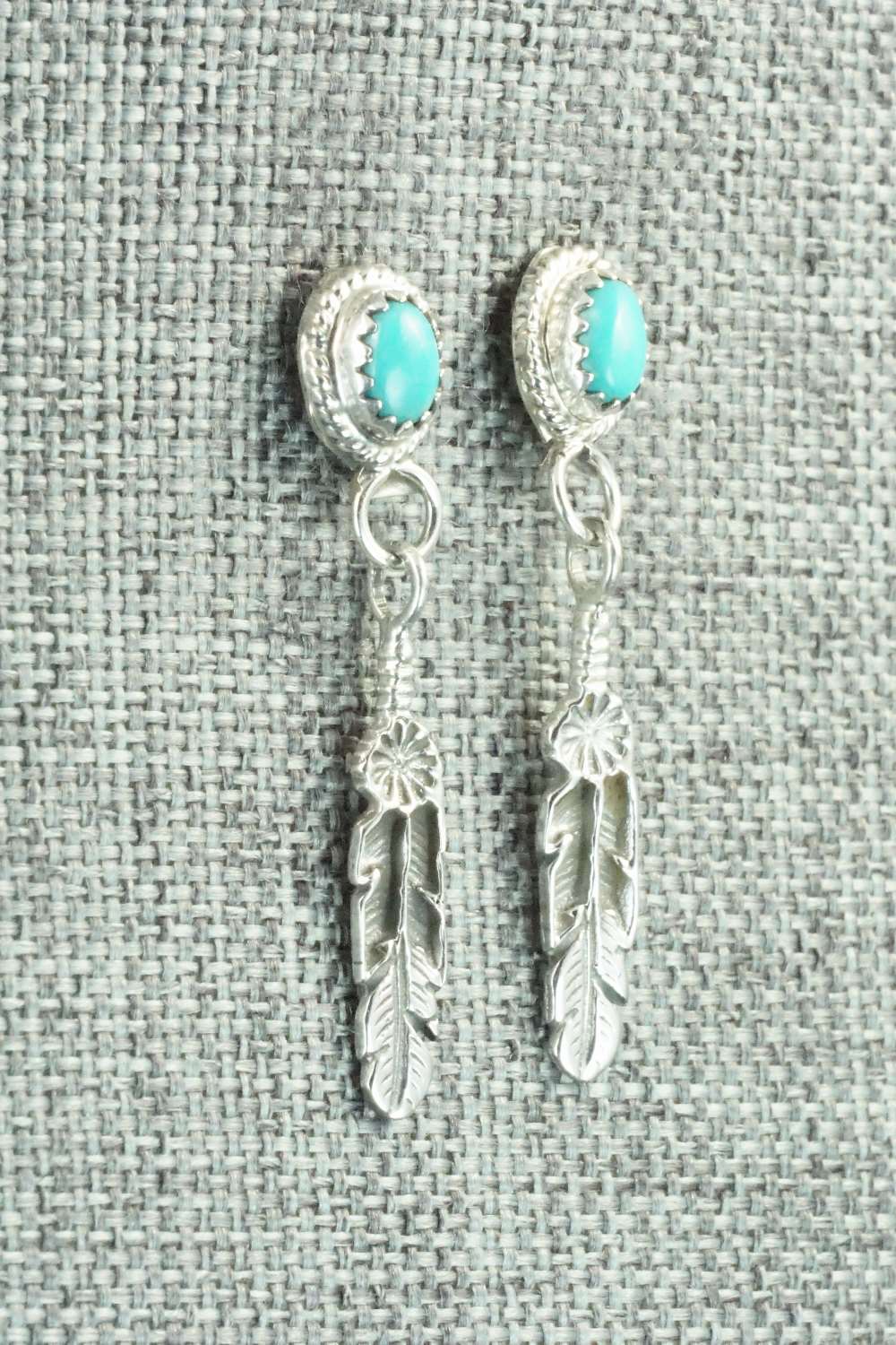 Turquoise & Sterling Silver Earrings - Judy Largo