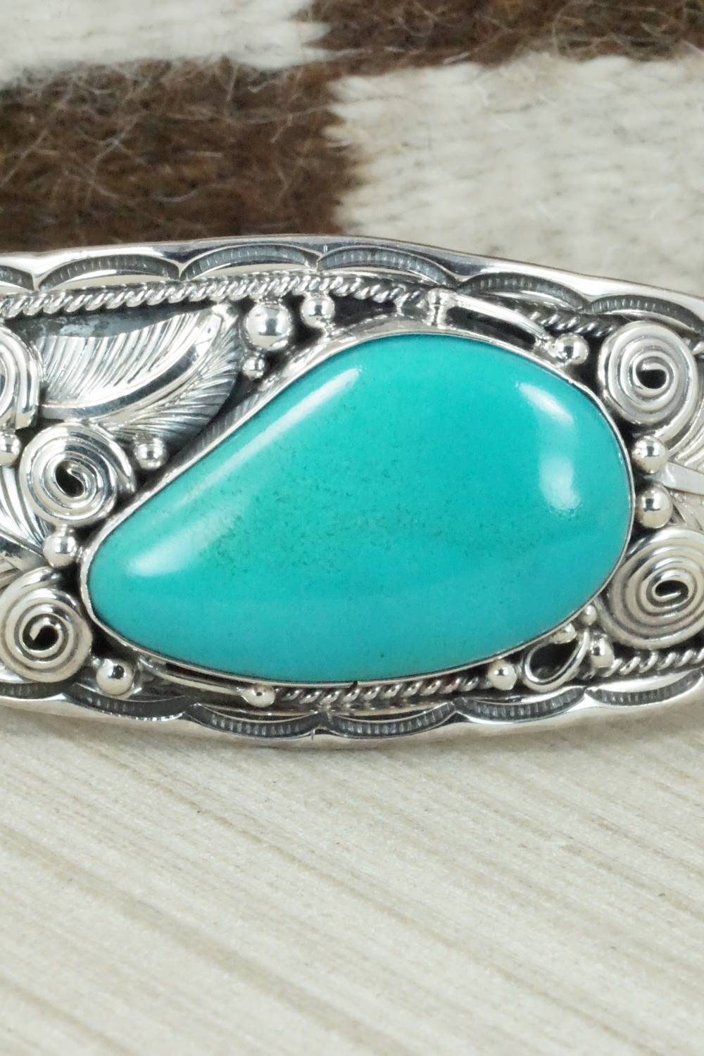 Turquoise & Sterling Silver Bracelet - Darrell Morgan