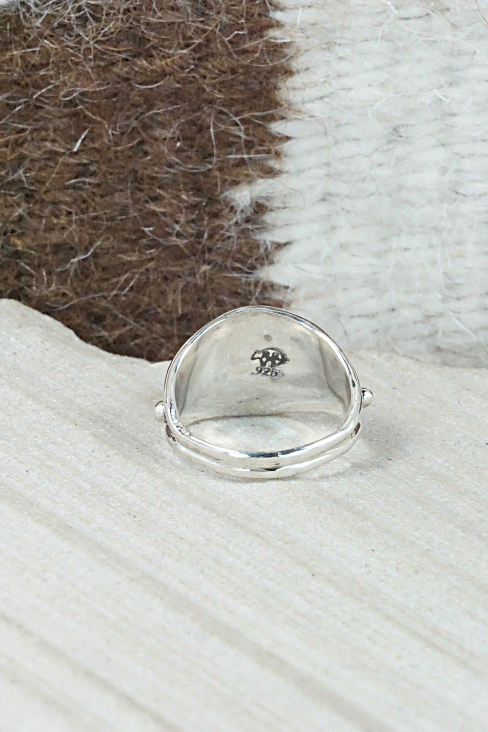 Turquoise & Sterling Silver Ring - Judy Largo - Size 6