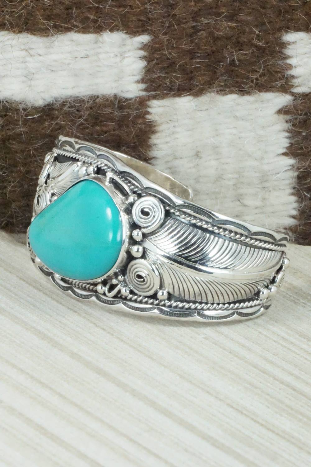 Turquoise & Sterling Silver Bracelet - Darrell Morgan