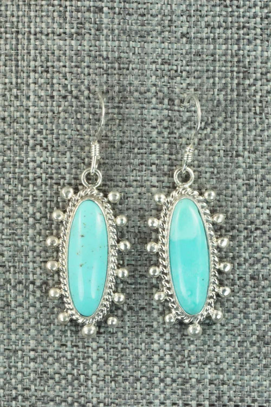 Turquoise & Sterling Silver Earrings - Verley Betone