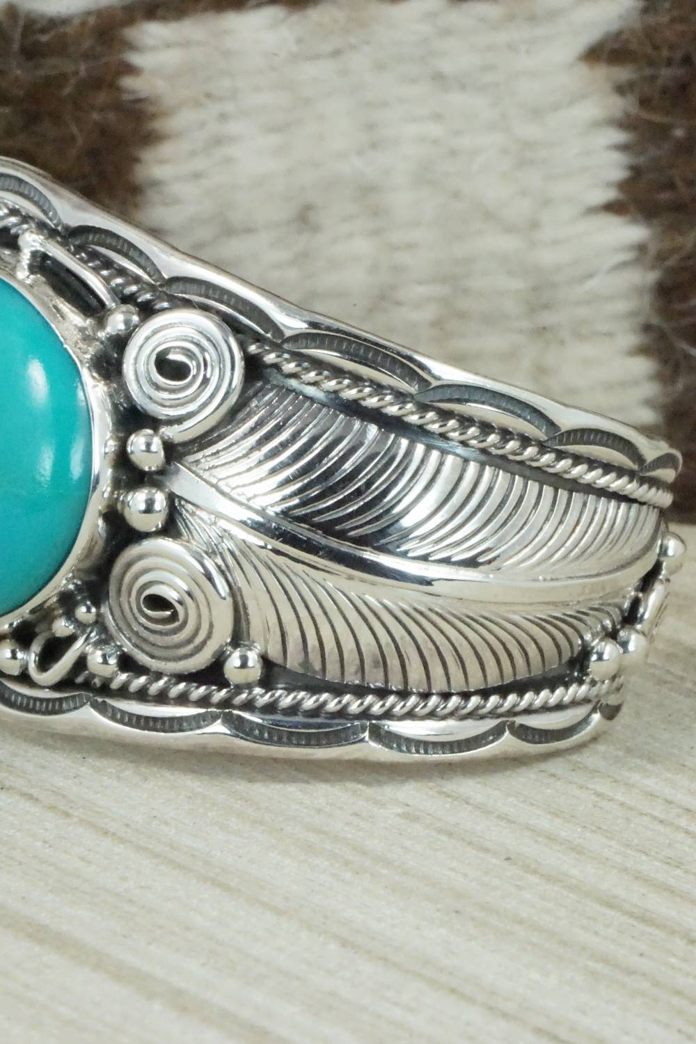 Turquoise & Sterling Silver Bracelet - Darrell Morgan