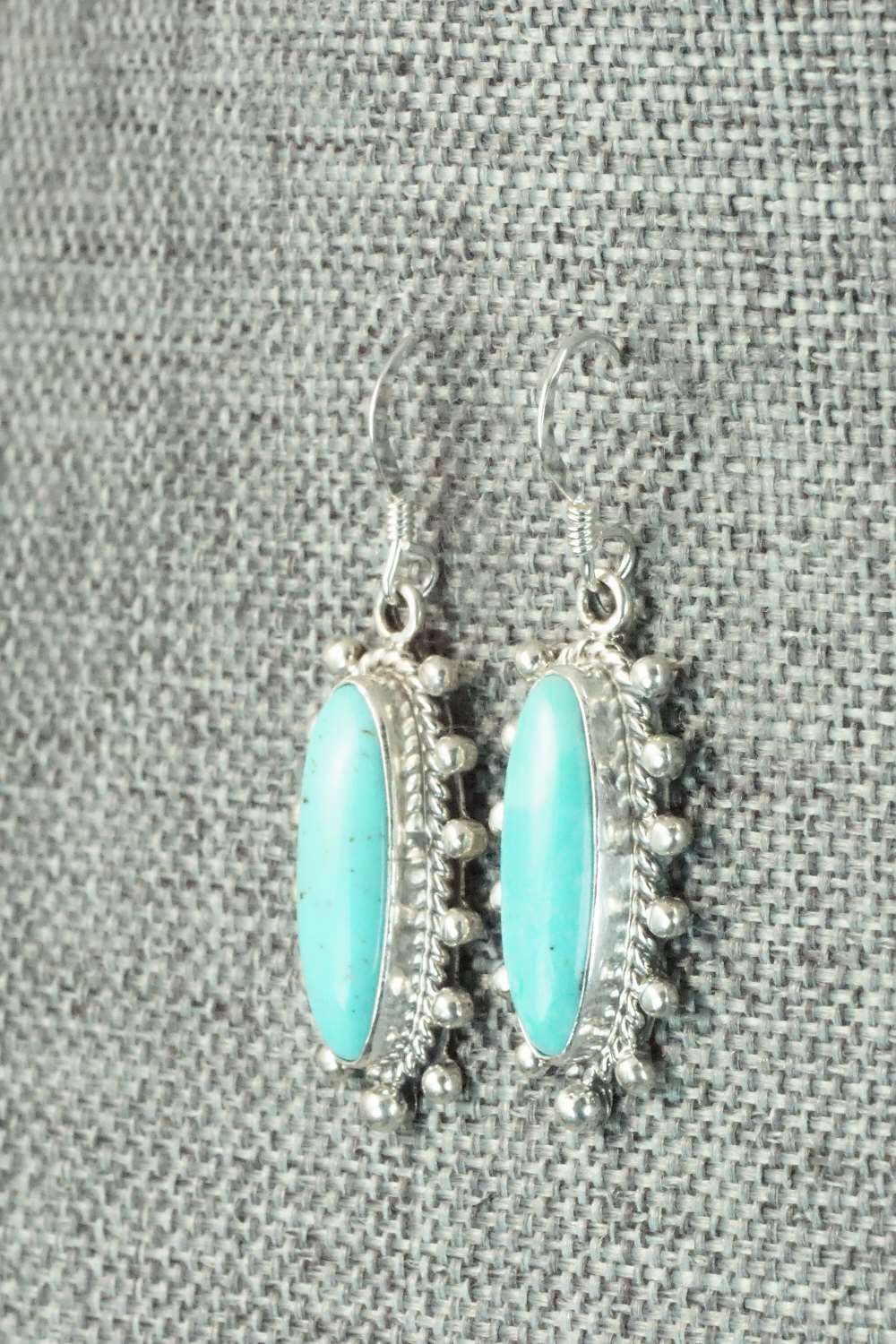 Turquoise & Sterling Silver Earrings - Verley Betone