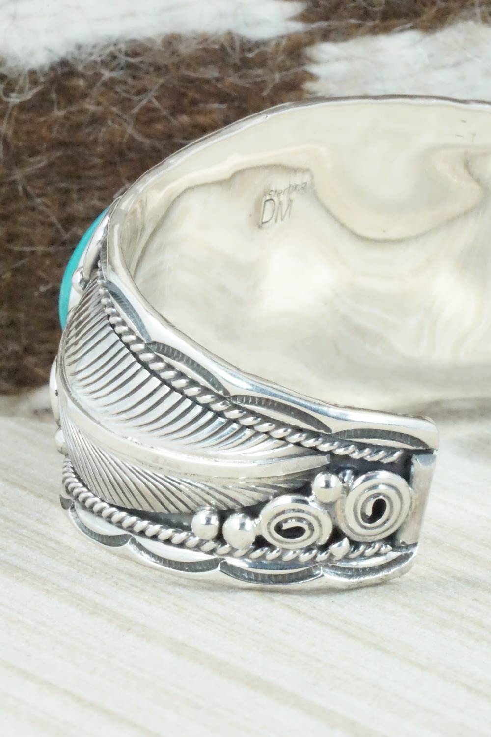 Turquoise & Sterling Silver Bracelet - Darrell Morgan