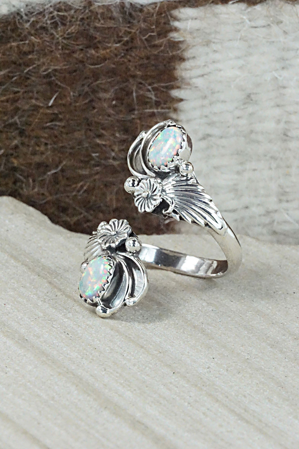 Opalite & Sterling Silver Ring - Etta Belin - 9