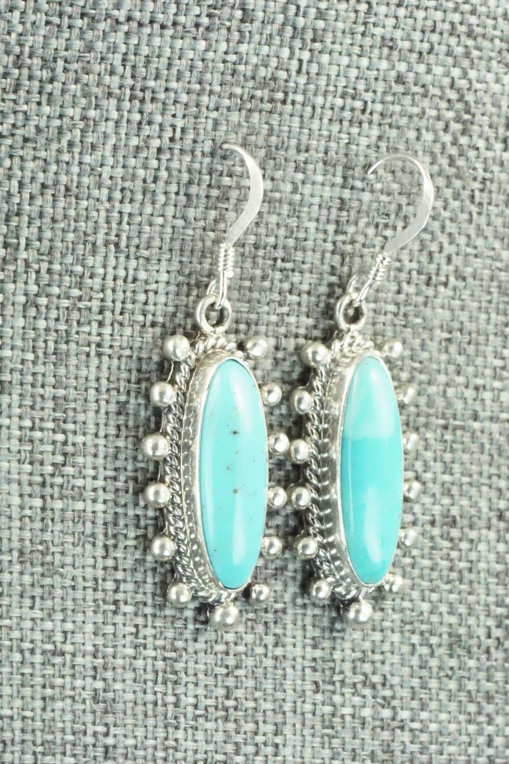 Turquoise & Sterling Silver Earrings - Verley Betone