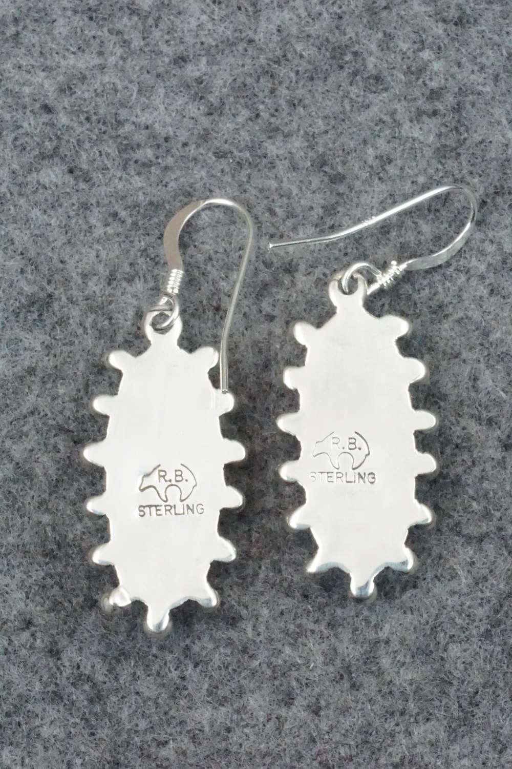 Turquoise & Sterling Silver Earrings - Verley Betone