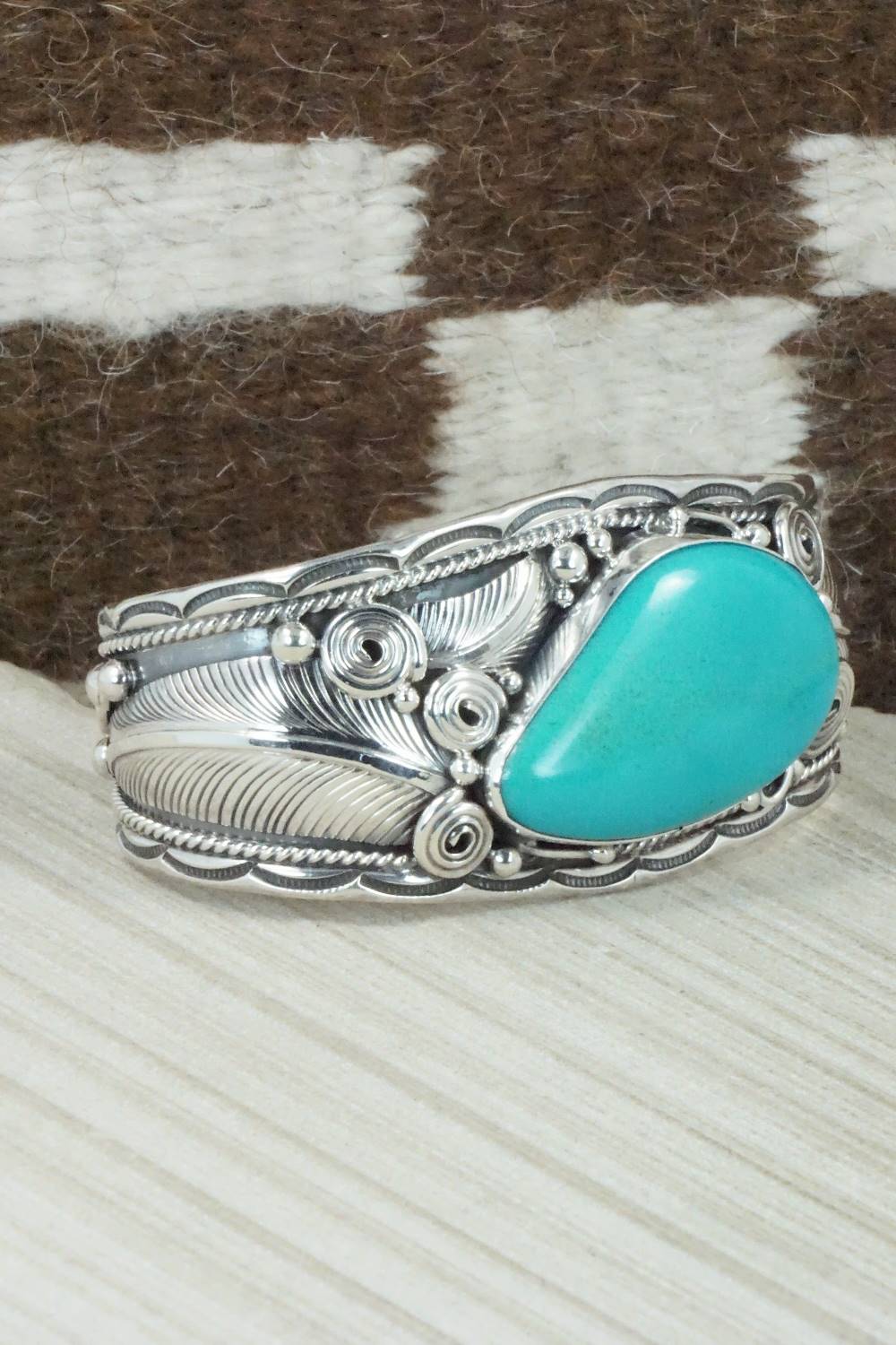 Turquoise & Sterling Silver Bracelet - Darrell Morgan