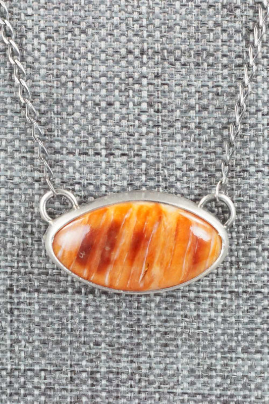 Spiny Oyster & Sterling Silver Necklace - Jason Livingston