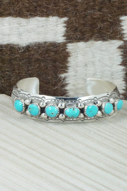 Turquoise & Sterling Silver Bracelet - Grace Silver