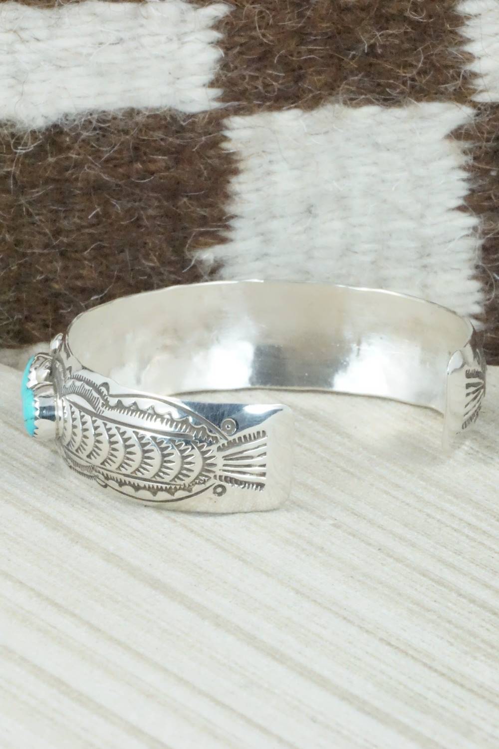 Turquoise & Sterling Silver Bracelet - Grace Silver