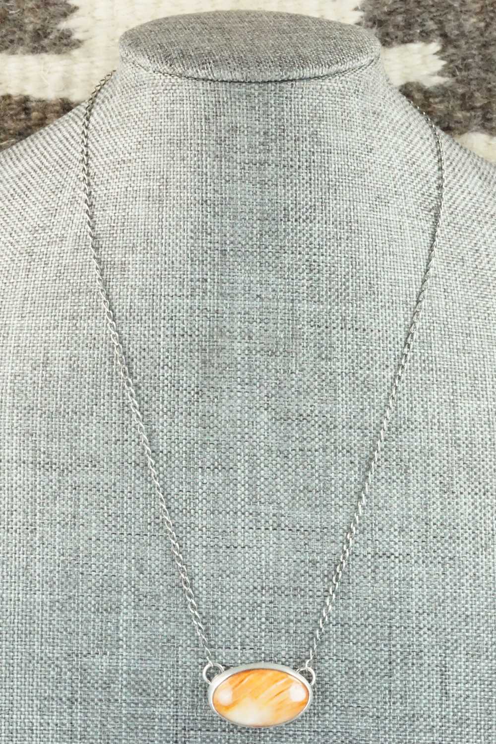 Spiny Oyster & Sterling Silver Necklace - Jason Livingston
